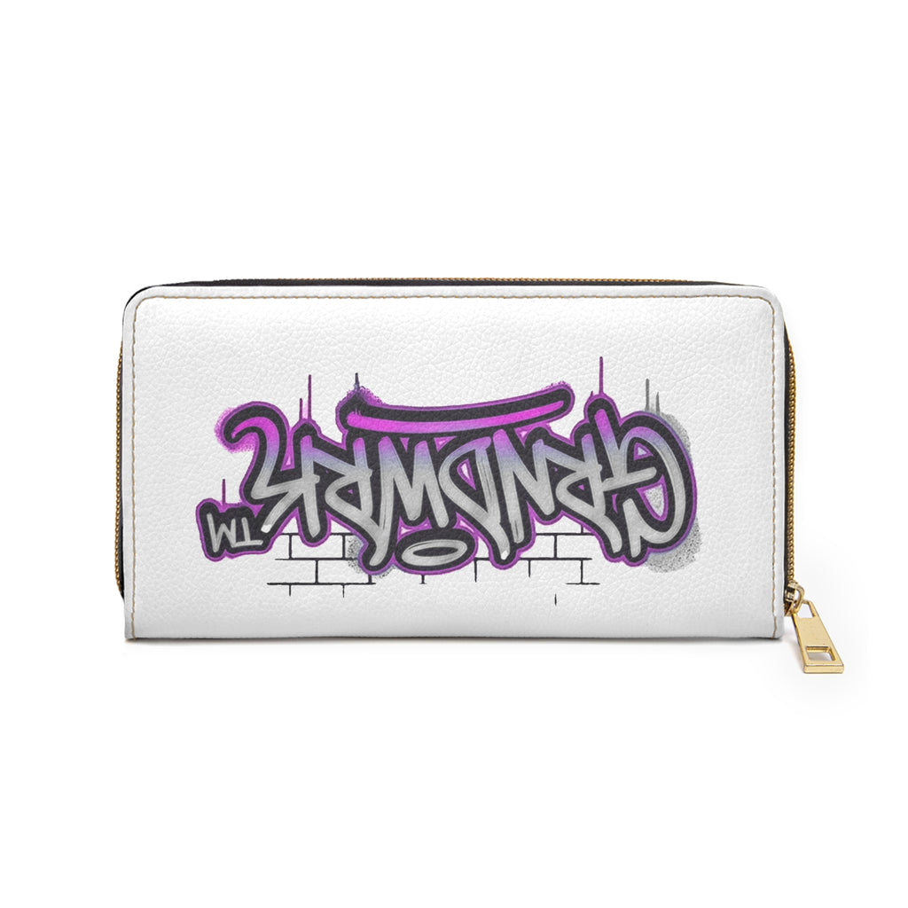 Graffiti Grindwrk™ Zipper Wallet — Urban Street Art Leather Wallet