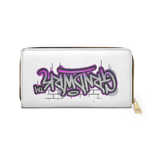 Graffiti Grindwrk™ Zipper Wallet — Urban Street Art Leather Wallet