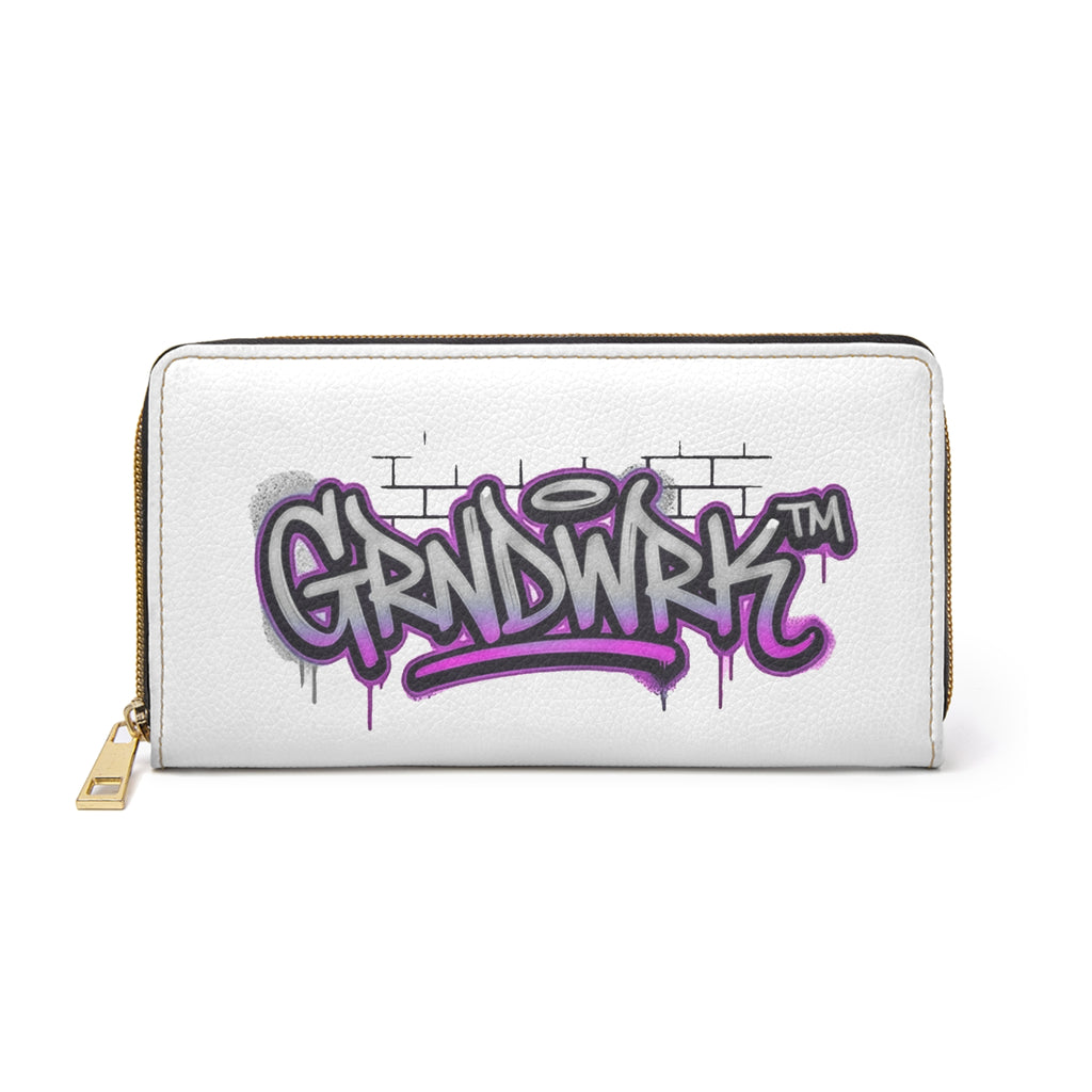 Graffiti Grindwrk™ Zipper Wallet — Urban Street Art Leather Wallet