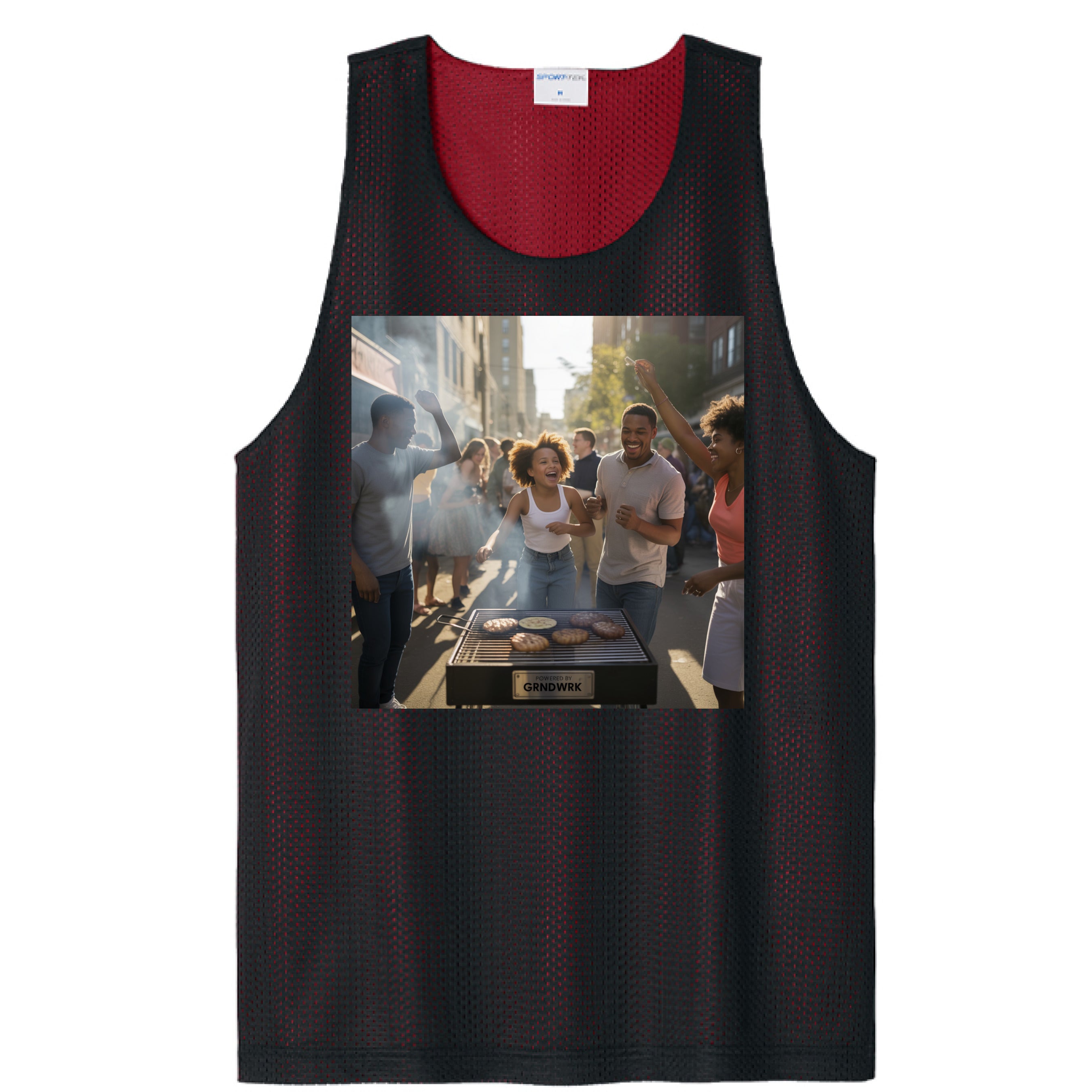 Black/ Deep Red - FRONT