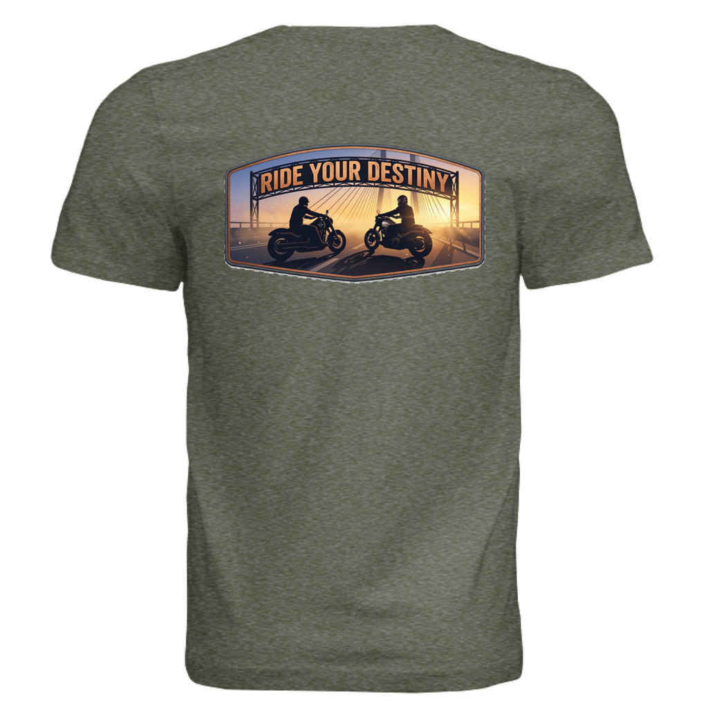 Military Green Triblend - BACK